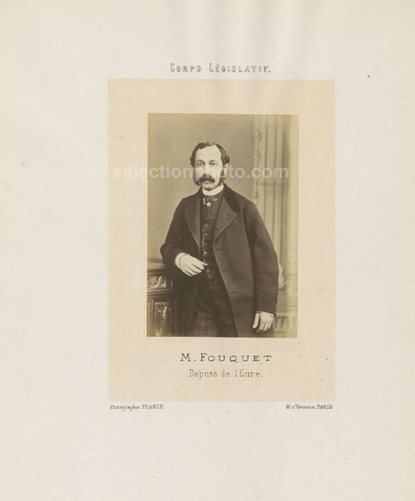 Louis Camille FOUQUET député Second Empire de l'Eure - Albumine par Franck 6x10cm