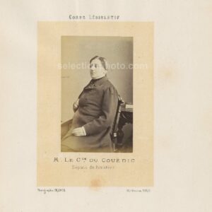 Comte Corentin COUËDIC de KERGOALER député Second Empire du Finistère - Albumine 6x10cm