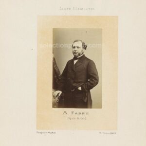 Auguste FABRE député Second Empire du Gard - Albumine par Franck 6x10cm