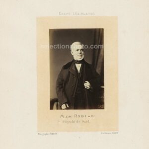 Louis Michel de VEAU de ROBIAC député Second Empire du Gard - Albumine par Franck 6x10cm