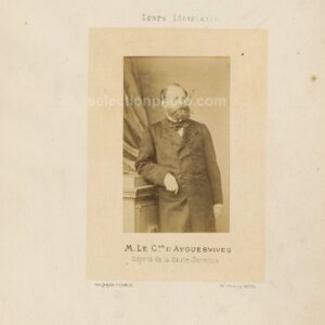 Auguste d'AYGUESVIVES député Second Empire de la Haute-Garonne - Albumine 6x10cm