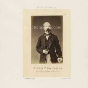 Comte Jean Patras de CAMPAIGNO député Second Empire de la Haute-Garonne - Albumine 6x10cm