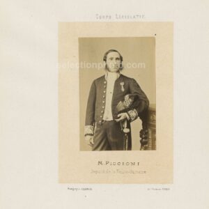 Vincent PICCIONI député Second Empire de la Haute-Garonne - Albumine 6x10cm