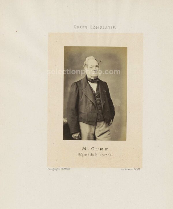 Louis Jean Ambroise Gustave CURÉ député Second Empire de la Gironde - Albumine 6x10cm