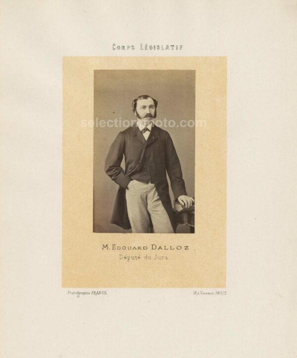 Victor Édouard DALLOZ député Second Empire du Jura - Albumine par Franck 6x10cm