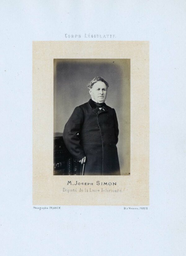 Joseph SIMON député Second Empire de la Loire Inférieure - Albumine par Franck 6x10cm