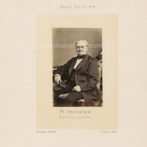 François Louis Edmond CROSNIER député Second Empire du LOIRE et CHER - Albumine 6x10cm