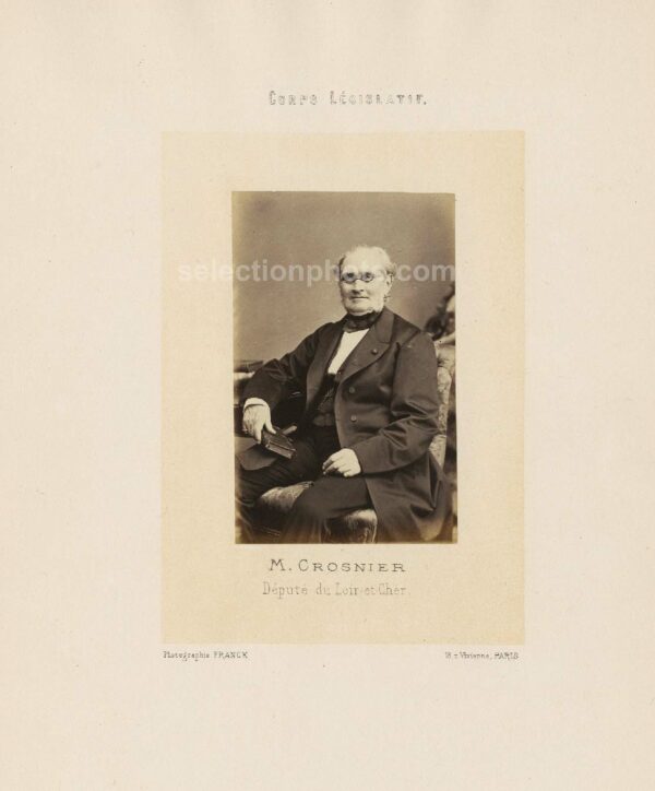 Louis Edmond CROSNIER député Second Empire du LOIRE et CHER - Albumine 6x10cm