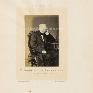 Charles BROHYER de LITTINIÈRE député Second Empire de la MANCHE - Albumine 6x10cm