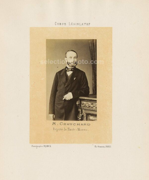 Hippolyte CHAUCHARD député Second Empire de la HAUTE- MARNE - Albumine 6x10cm