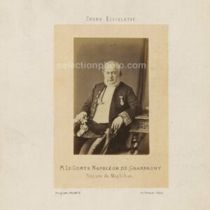 Comte Napoléon de Champagny député Second Empire du MORBIHAN - Albumine 6x10cm