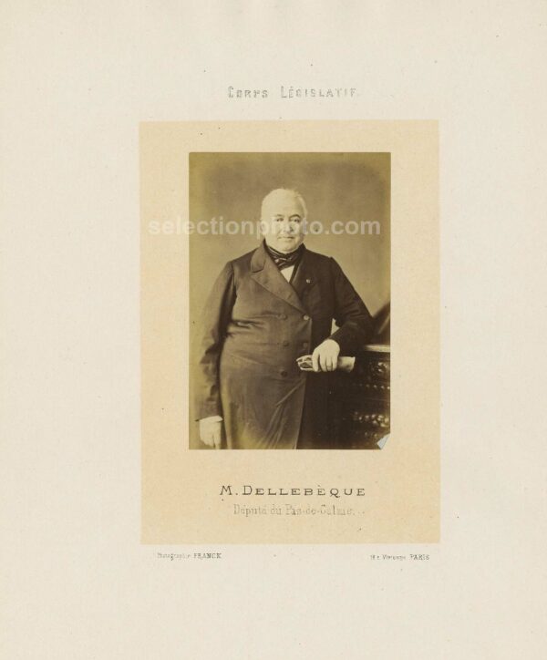 Germain DELEBECQUE député Second Empire du Pas de Calais - Albumine 6x10cm