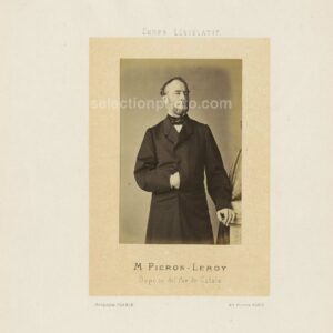 Jules PIERON-LEROY député Second Empire du Pas-de-Calais - Albumine 6x10cm