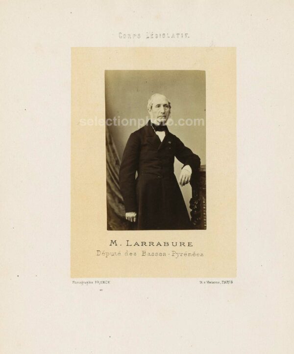 Raymond LARRABURE député Second Empire des Basses-Pyrénées - Albumine 6x10cm
