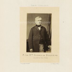 Alfred Renouard de BUSSIÈRE député Second Empire des Bas-Rhin - Albumine 6x10cm