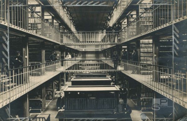 Bibliothèque Nationale 1914 Paris - Presse RETOUCHÉE - Tirage Original 22x14cm