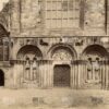 Église Saint-Sauveur DINAN vers 1870 - beau tirage albuminé d'époque - 27x20cm