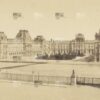 E. BALDUS Le Louvre - La Cour Napoléon PARIS - Papier Salé 1855 - 29x18cm
