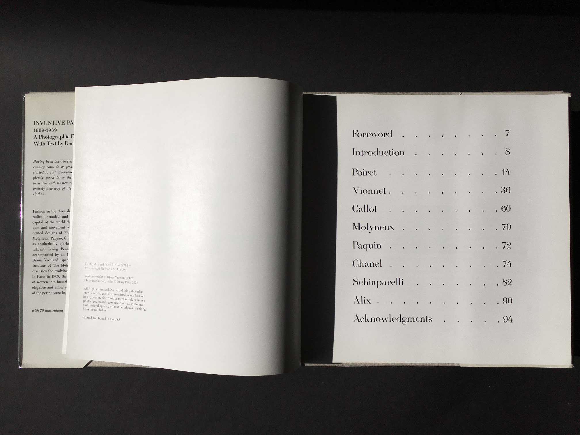 Inventive Paris Clothes 1909-1939 - A Photographic Essai by Irving PENN