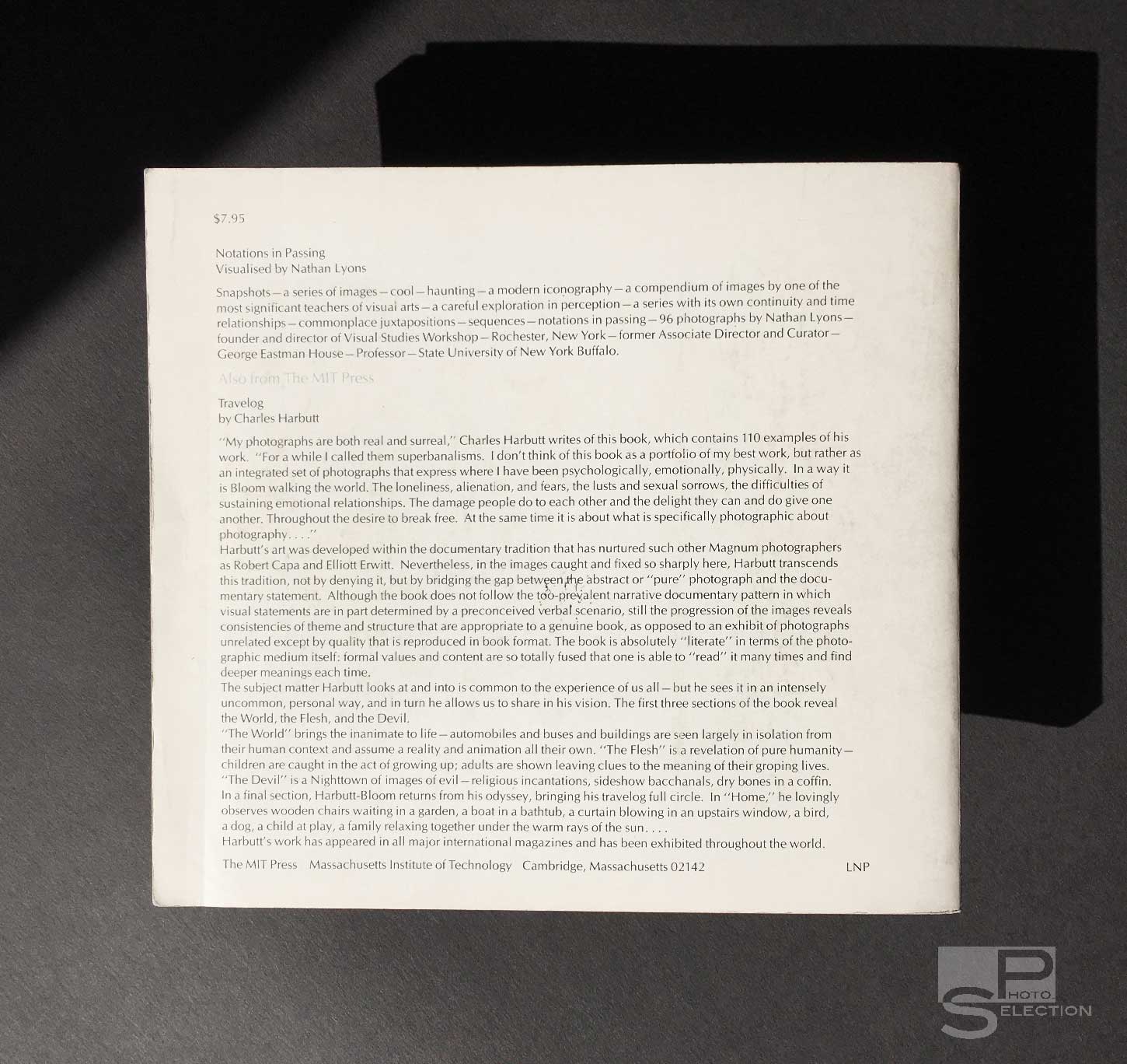 Notations in Passing Visualized by Nathan LYONS - Éditeur Mit Press vers 1970