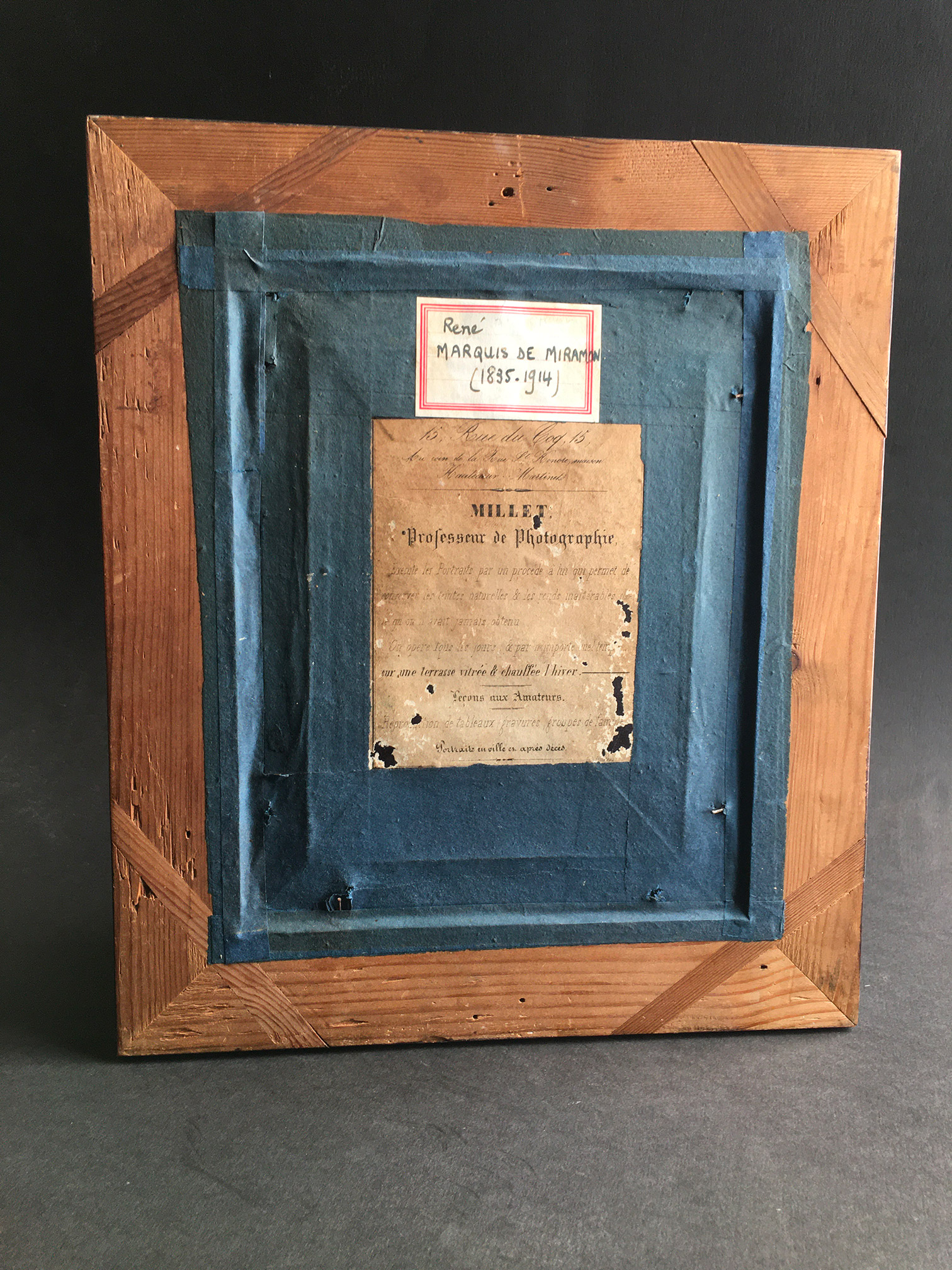 marquis-de-miramon-daguerreotype-millet-1:4-de-plaque-05 Marquis de Miramon de Profils - Daguerréotype 1/4 - François MILLET - vers 1850